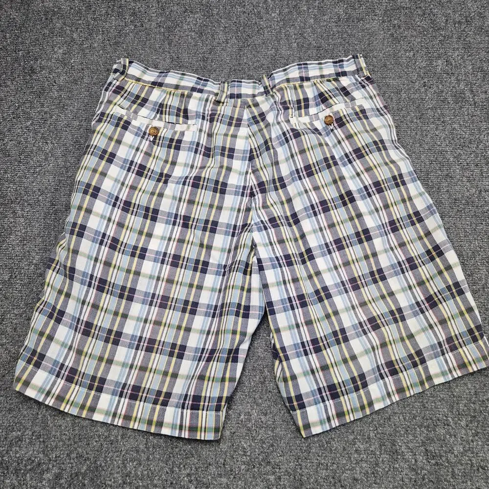 J Crew 34 Plaid Cotton‎ Shorts Multicolor Madras Preppy Summer Classic